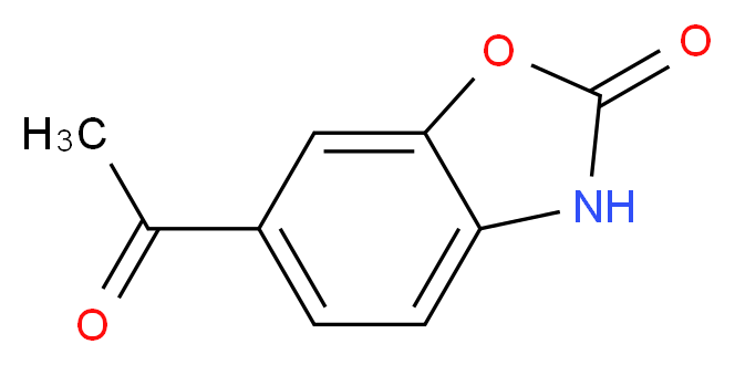 6-acetyl-2,3-dihydro-1,3-benzoxazol-2-one_分子结构_CAS_54903-09-2