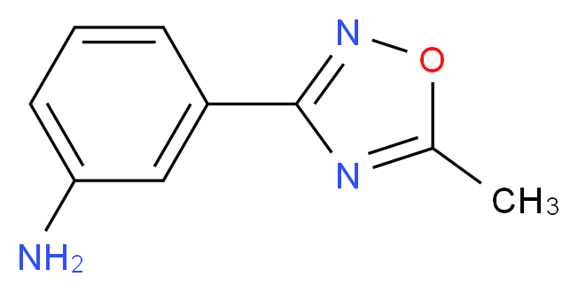 3-(5-methyl-1,2,4-oxadiazol-3-yl)aniline_分子结构_CAS_10185-69-0)