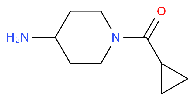 1-(cyclopropylcarbonyl)piperidin-4-amine_分子结构_CAS_883106-47-6)