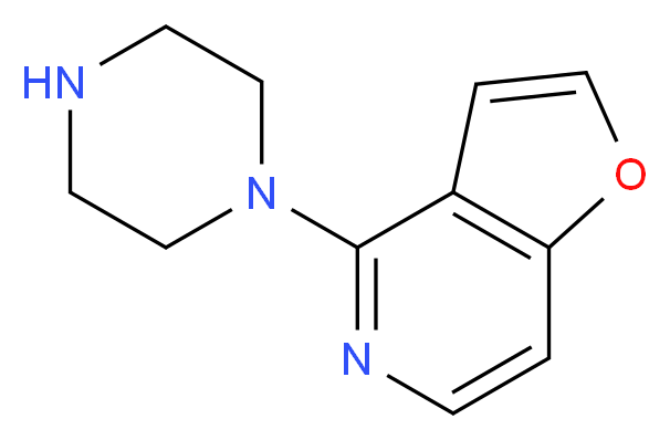 4-(Piperazin-1-yl)furo[3,2-c]pyridine_分子结构_CAS_81078-84-4)