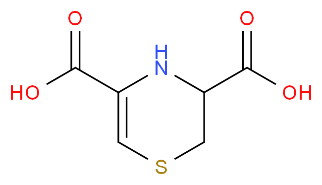 3,4-Dihydro-2H-1,4-thiazine-3,5-dicarboxylic acid_分子结构_CAS_86360-62-5)