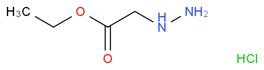 ethyl 2-hydrazinylacetate hydrochloride_分子结构_CAS_6945-92-2