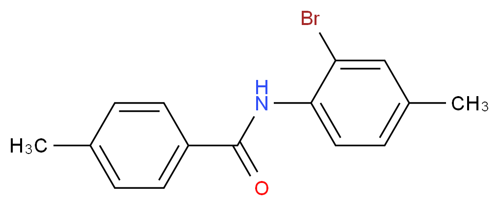 N-(2-bromo-4-methylphenyl)-4-methylbenzamide_分子结构_CAS_303793-19-3