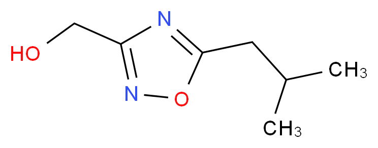 [5-(2-methylpropyl)-1,2,4-oxadiazol-3-yl]methanol_分子结构_CAS_915920-18-2