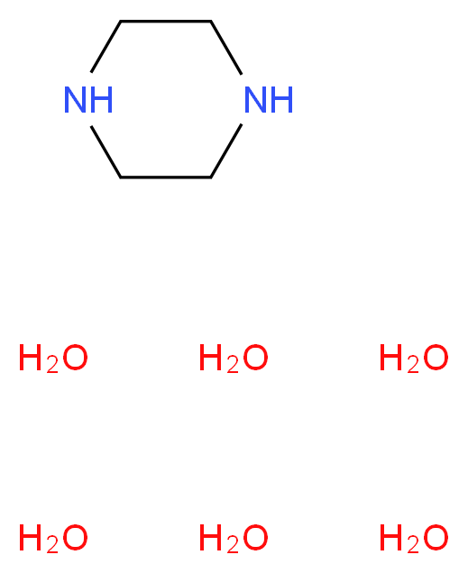 哌嗪六水合物_分子结构_CAS_142-63-2)