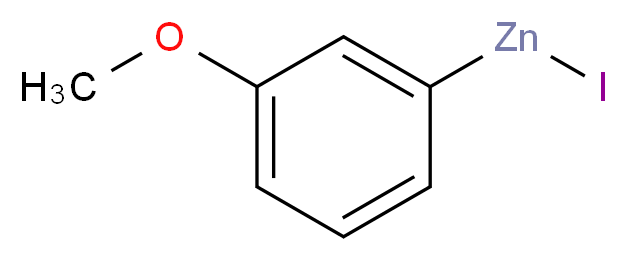 3-甲氧基苯基碘化锌 溶液_分子结构_CAS_300825-30-3)