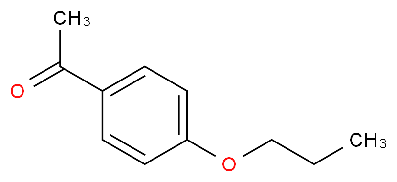 1-(4-Propoxyphenyl)ethanone_分子结构_CAS_5736-86-7)