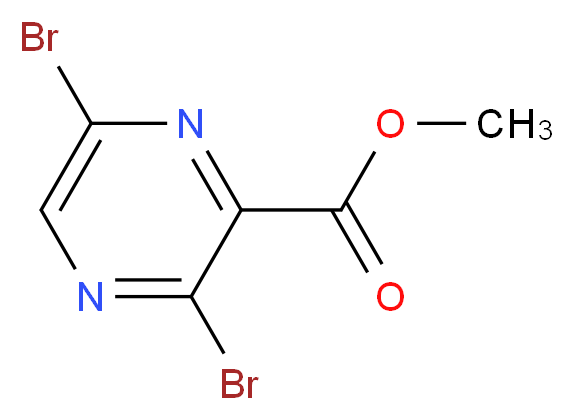 methyl 3,6-dibromopyrazine-2-carboxylate_分子结构_CAS_13301-04-7