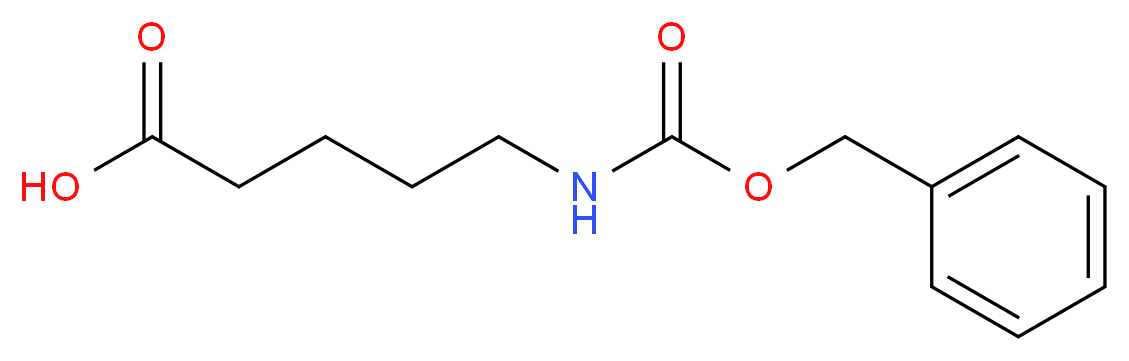 5-{[(benzyloxy)carbonyl]amino}pentanoic acid_分子结构_CAS_23135-50-4