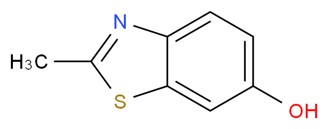 2-甲基苯并噻唑-6-醇_分子结构_CAS_68867-18-5)