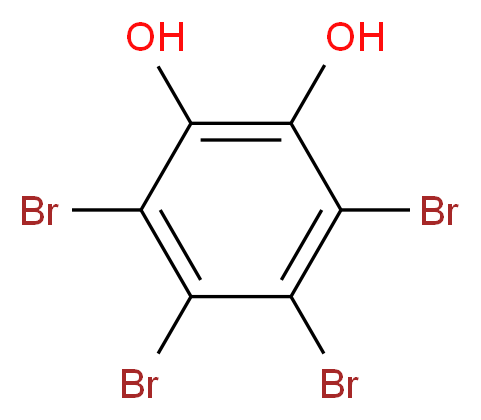 四溴邻儿茶酚_分子结构_CAS_488-47-1)