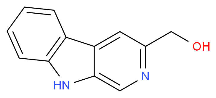 3-HYDROXYMETHYL-&beta;-CARBOLINE_分子结构_CAS_65474-79-5)
