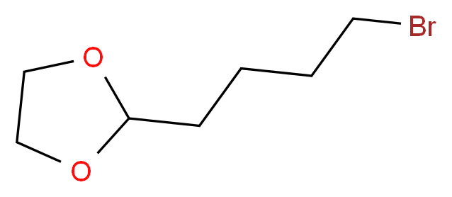 2-(4-Bromo-butyl)-[1,3]dioxolane_分子结构_CAS_87227-41-6)