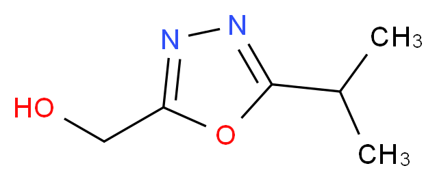 [5-(propan-2-yl)-1,3,4-oxadiazol-2-yl]methanol_分子结构_CAS_1211131-67-7