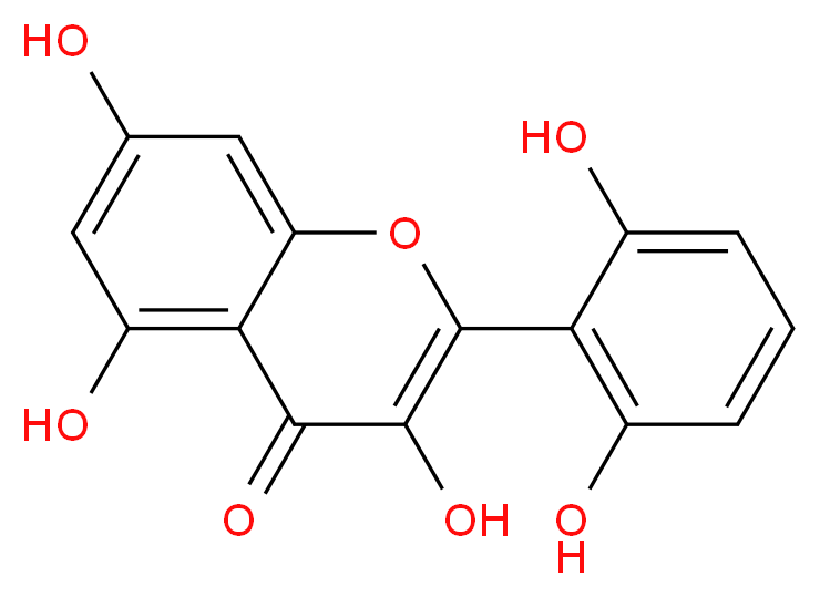 2-(2,6-dihydroxyphenyl)-3,5,7-trihydroxy-4H-chromen-4-one_分子结构_CAS_92519-95-4