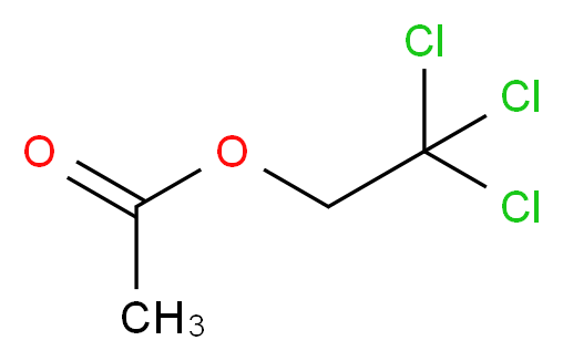 2,2,2-trichloroethyl acetate_分子结构_CAS_625-24-1