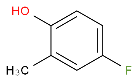 4-Fluoro-2-methylphenol_分子结构_CAS_452-72-2)