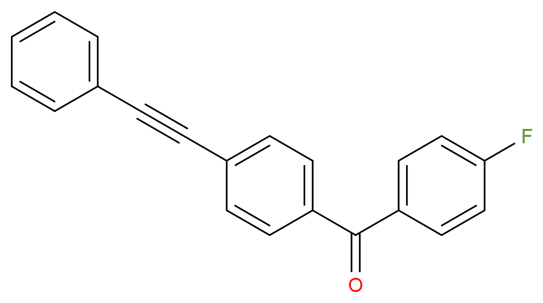 (4-fluorophenyl)[4-(2-phenylethynyl)phenyl]methanone_分子结构_CAS_153354-46-2