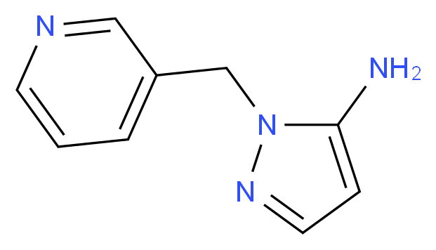 1-(Pyridin-3-ylmethyl)-1H-pyrazol-5-amine_分子结构_CAS_852990-17-1)