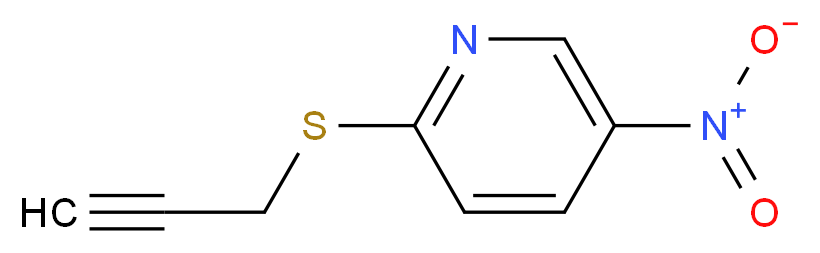 5-Nitro-2-(2-propynylsulfanyl)pyridine_分子结构_CAS_)