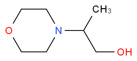 2-Morpholin-4-ylpropan-1-ol_分子结构_CAS_)