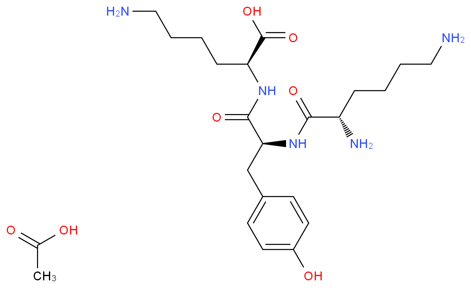 Lys-Tyr-Lys acetate salt_分子结构_CAS_)