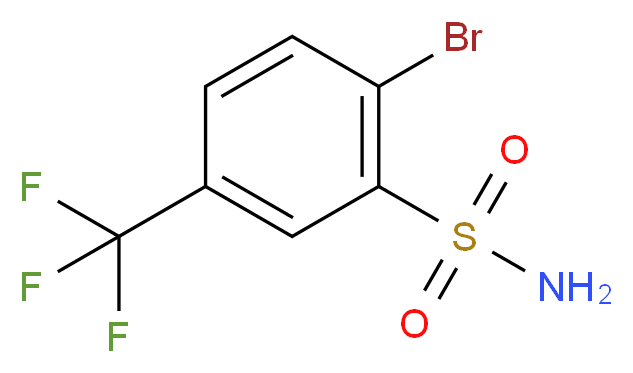 2-bromo-5-(trifluoromethyl)benzene-1-sulfonamide_分子结构_CAS_351003-61-7