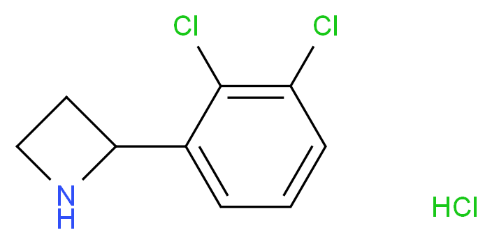 2-(2,3-dichlorophenyl)azetidine hydrochloride_分子结构_CAS_777887-21-5