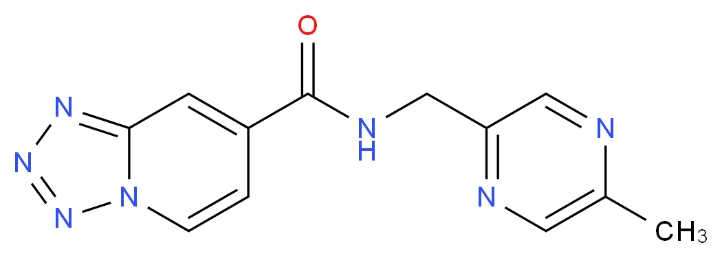 N-[(5-methylpyrazin-2-yl)methyl]tetrazolo[1,5-a]pyridine-7-carboxamide_分子结构_CAS_)