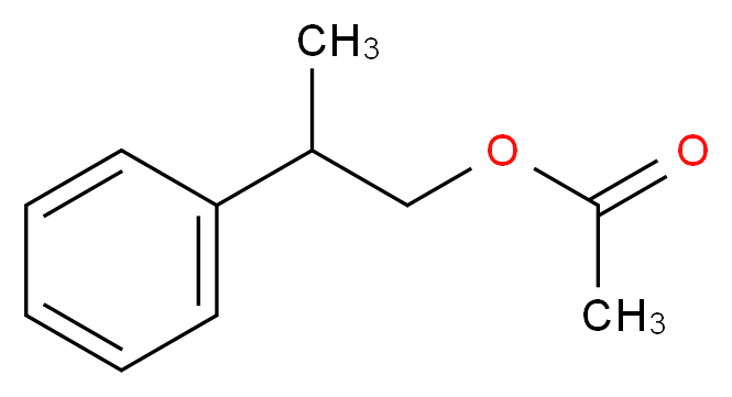 2-phenylpropyl acetate_分子结构_CAS_10402-52-5