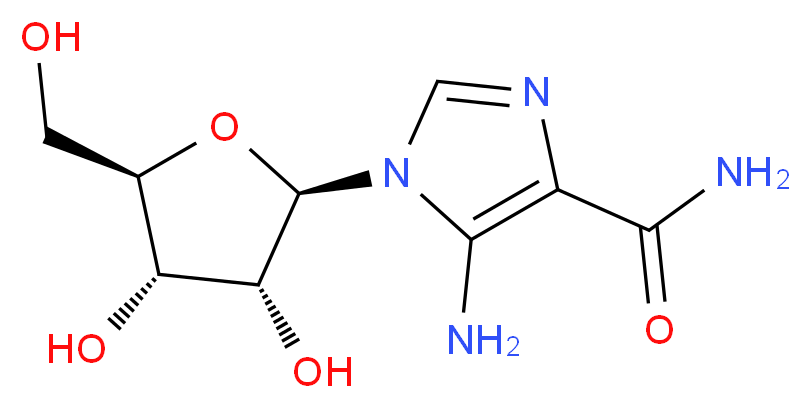 5-amino-1-beta-d-ribofuranosyl-1h-imidazole-4-carboxamide_分子结构_CAS_2627-69-2)