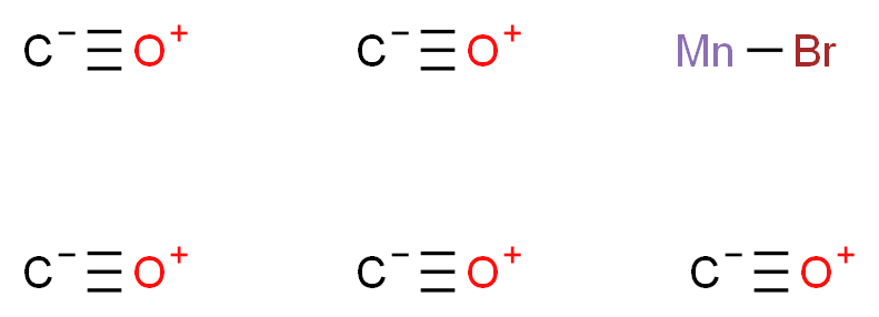 bromomanganese; pentakis(methanidylidyneoxidanium)_分子结构_CAS_14516-54-2