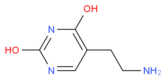 5-(2-aminoethyl)-2,4-pyrimidinediol_分子结构_CAS_221170-25-8)