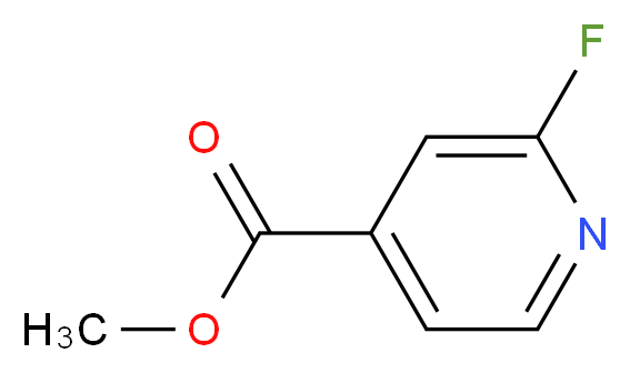 methyl 2-fluoropyridine-4-carboxylate_分子结构_CAS_455-69-6