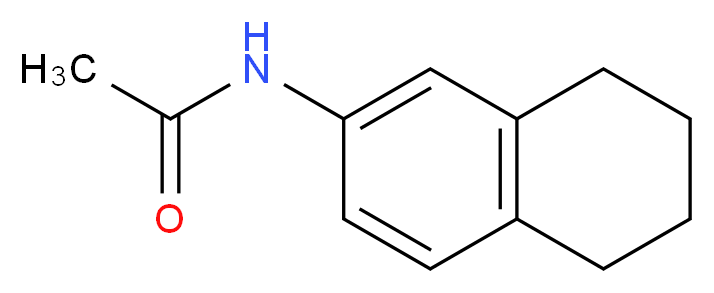 N-(5,6,7,8-tetrahydronaphthalen-2-yl)acetamide_分子结构_CAS_50878-03-0