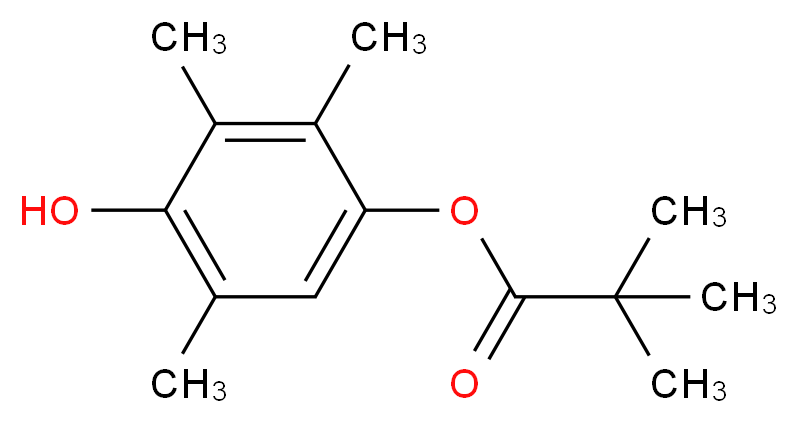 1-Pivaloyl-2,3,5-trimethylhydroquinone_分子结构_CAS_112109-69-0)