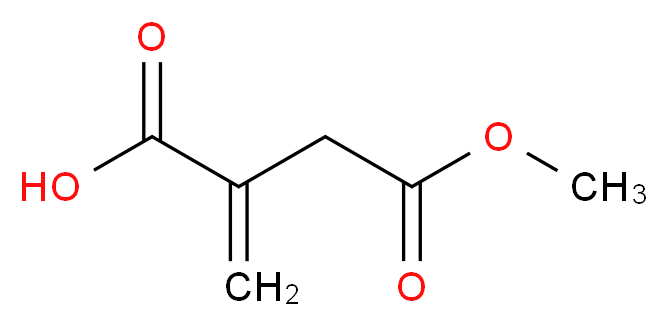 4-methoxy-2-methylidene-4-oxobutanoic acid_分子结构_CAS_7338-27-4