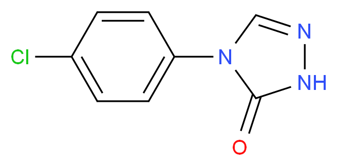 4-(4-Chlorophenyl)-1H-1,2,4-triazol-5(4H)-one_分子结构_CAS_5097-86-9)