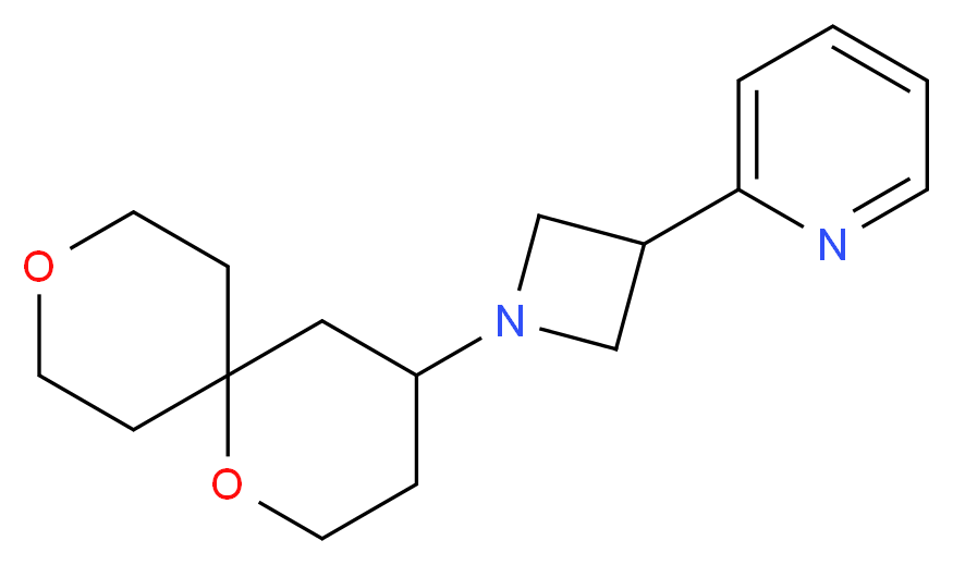 2-[1-(1,9-dioxaspiro[5.5]undec-4-yl)azetidin-3-yl]pyridine_分子结构_CAS_)