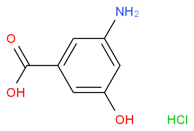 3-amino-5-hydroxybenzoic acid hydrochloride hydrate_分子结构_CAS_14206-69-0)