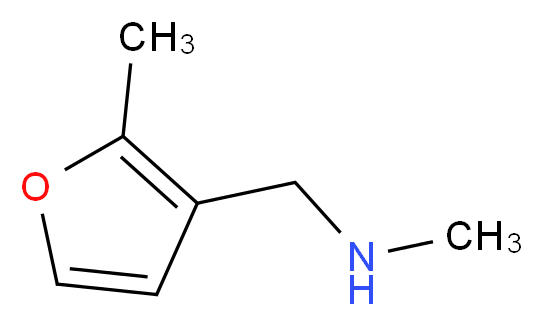methyl[(2-methylfuran-3-yl)methyl]amine_分子结构_CAS_)