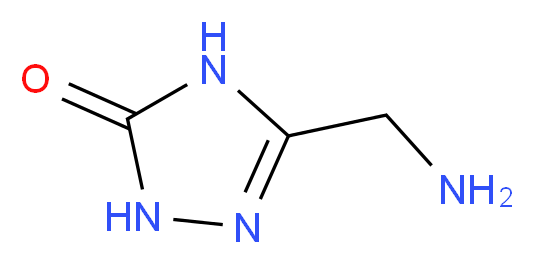 5-(aminomethyl)-2,4-dihydro-3H-1,2,4-triazol-3-one_分子结构_CAS_83160-78-5)