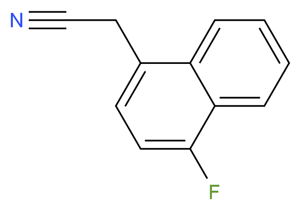 2-(4-fluoronaphthalen-1-yl)acetonitrile_分子结构_CAS_3832-87-9