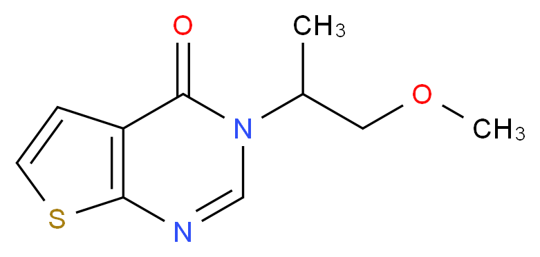 3-(2-methoxy-1-methylethyl)thieno[2,3-d]pyrimidin-4(3H)-one_分子结构_CAS_)