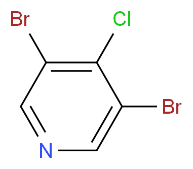 3,5-Dibromo-4-chloropyridine_分子结构_CAS_)