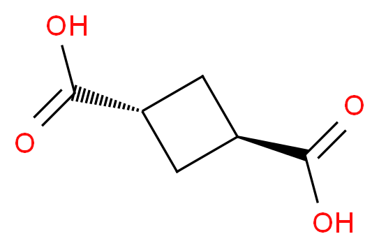 trans-cyclobutane-1,3-dicarboxylic acid_分子结构_CAS_)