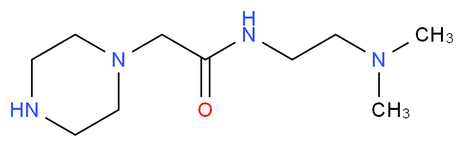 N-(2-(dimethylamino)ethyl)-2-(piperazin-1-yl)acetamide_分子结构_CAS_)