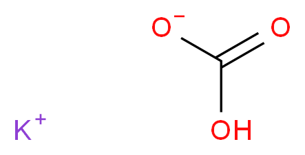 potassium hydrogen carbonate_分子结构_CAS_298-14-6