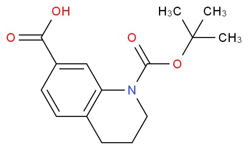 1-(tert-butoxycarbonyl)-1,2,3,4-tetrahydroquinoline-7-carboxylic acid_分子结构_CAS_928772-51-4)
