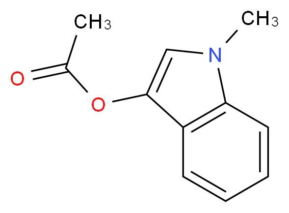 1-methyl-1H-indol-3-yl acetate_分子结构_CAS_3260-63-7